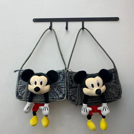 Disney Purses and Handbags Mickey Dolls Shoulder Bag High-capacity Crossbody Bags for Women Cute Cases Korean Fashionable Pouch