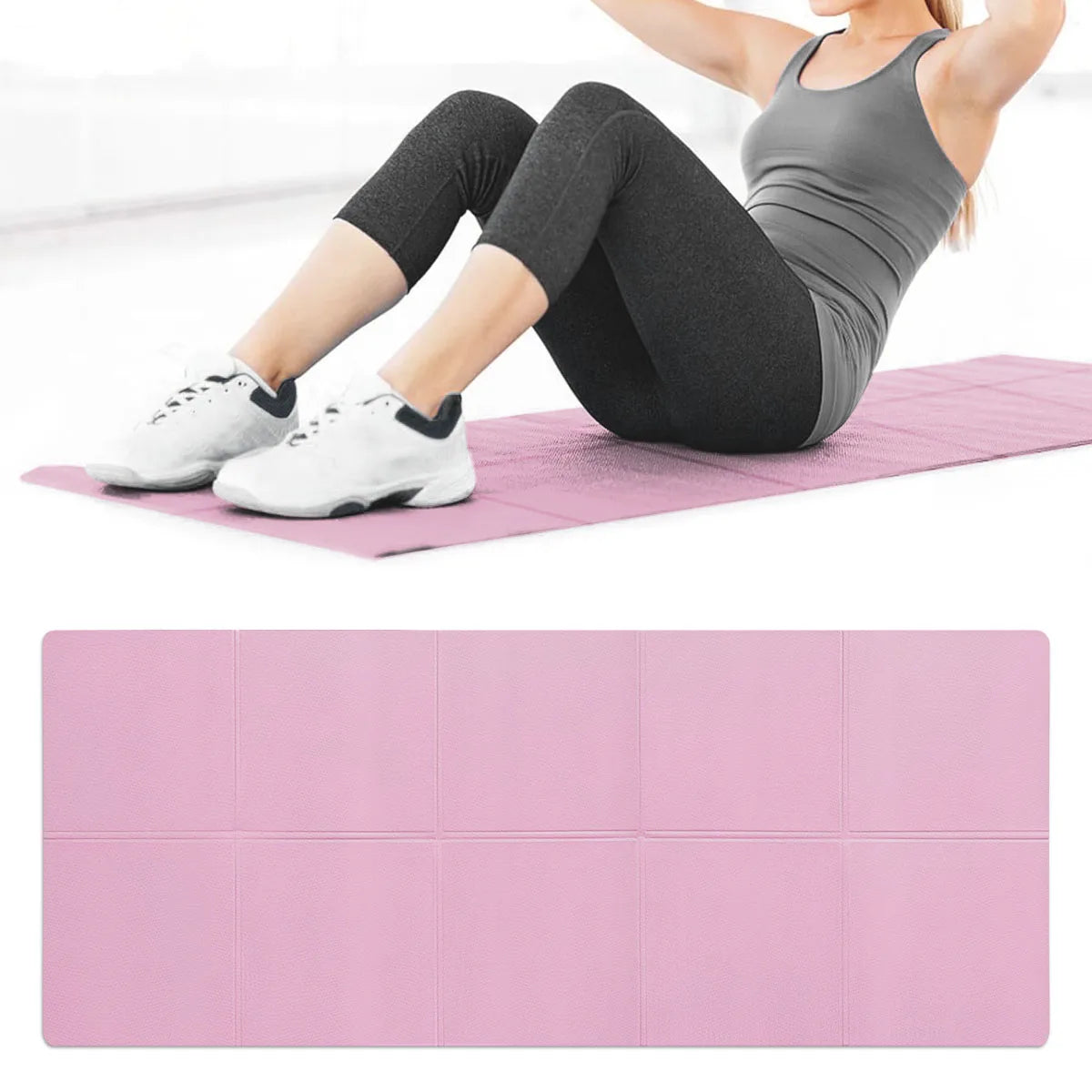 Hemasa 4MM Thick  Yoga Mats Anti-slip Sport Fitness Mat Blanket For Exercise Yoga And Pilates Gymnastics Mat Fitness Equipment