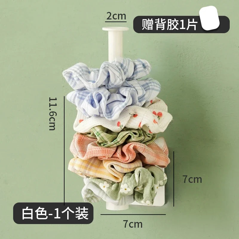 Scalable Wall Hair Rope Holder Rack Multi-purpose Jewelry Necklace Bracelet Organizer Stand Wall Key Cloth Bag Hanger Hook