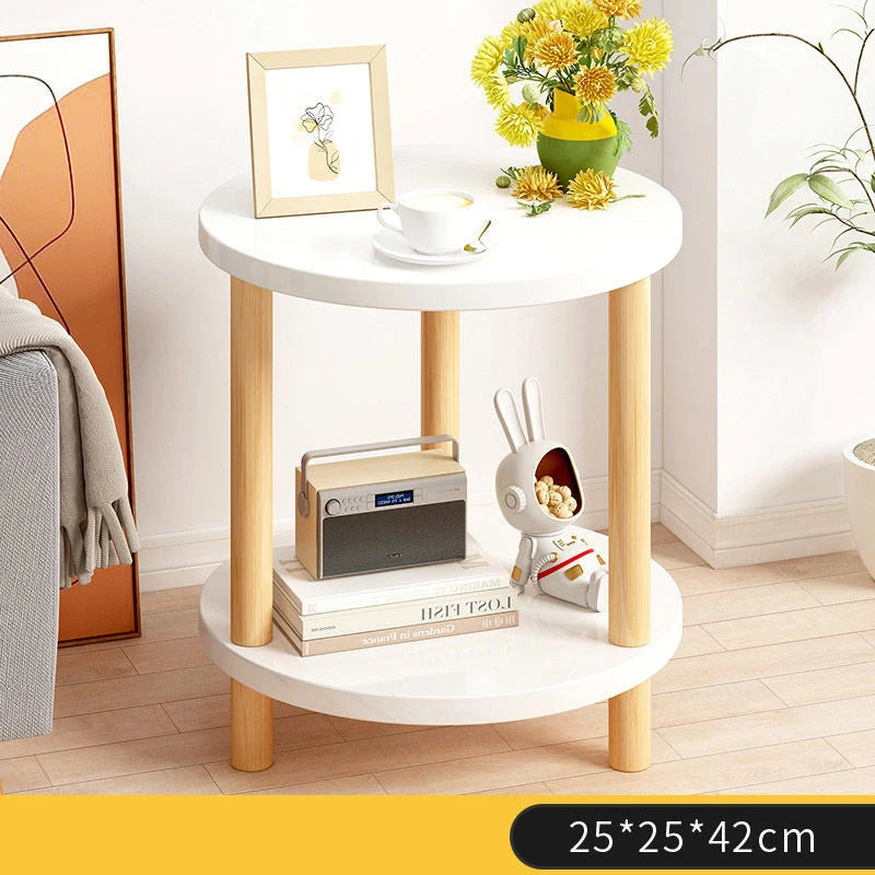 Bedsite Table Simple Mini Night stand Modern Living Room Cabinet storage Side Table Wooden Round Bedroom Bedsite table Furniture