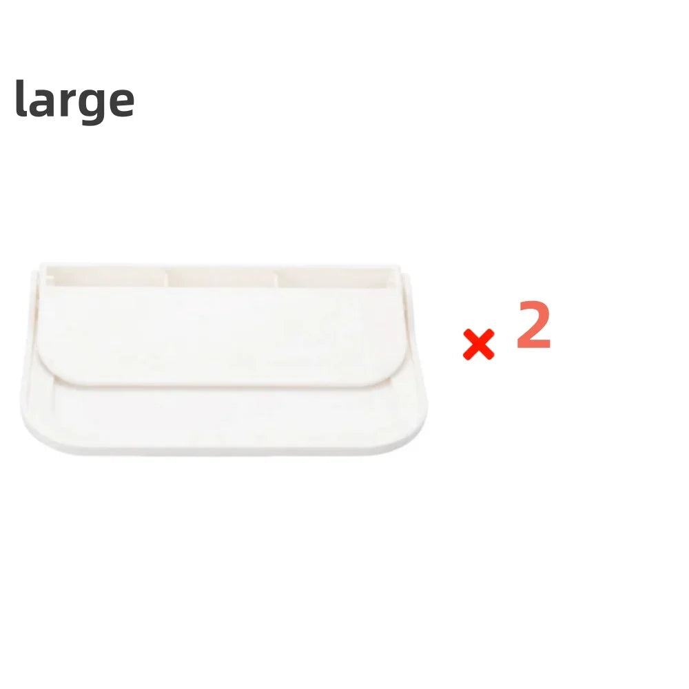 Folding Wall Mounted Shelf Saving Space Foldable Storage Rack Punch-Free Phone Holder Wifi Router Storage Tray BathroomOrganizer