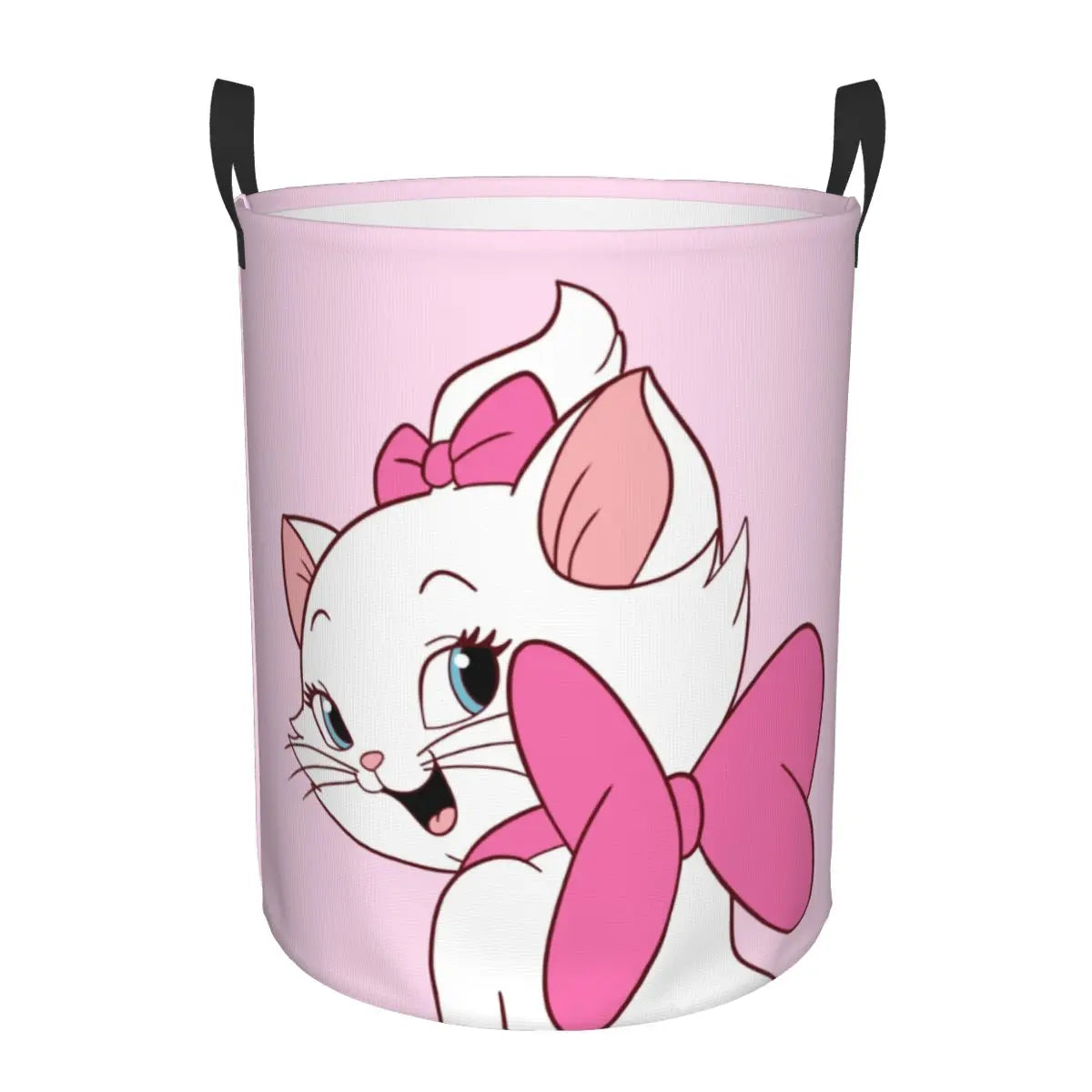 Hemasa Cats   On Pink Laundry Foldable Basket  for Toys / Clothes Hamper Storage Bin for Kids Nursery