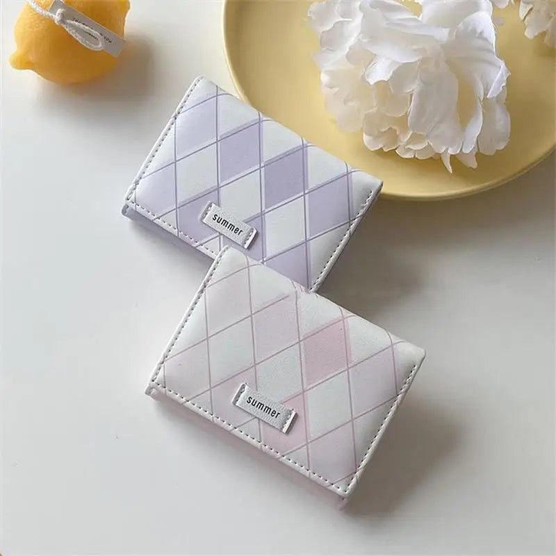 Hemasa  Short Cute Small Wallets /t Triple Fold Card Holder /Girl ID Bag Card Holder/ Coin Purse Ladies Wallets Cartoon Bags