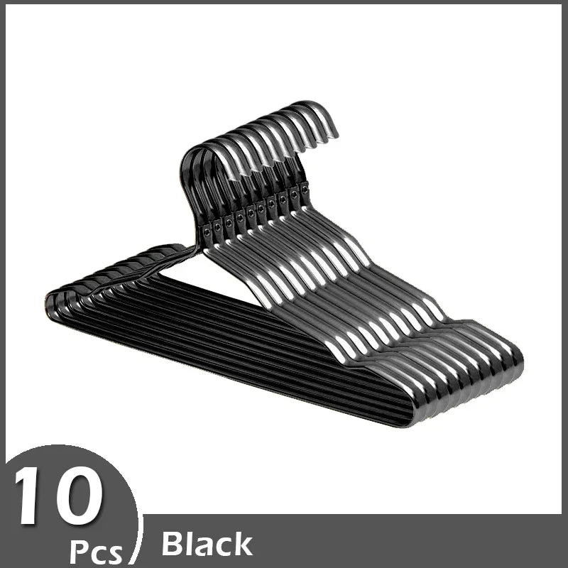 Tejesa 10pcs Aluminum Alloy Clothing Hanger Golden Durable Domestic Coat Supplies Organizer Wardrobe Organizer Clothing Storage Rack