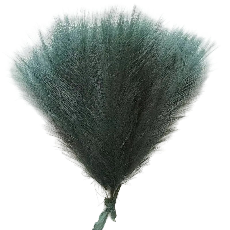 Tejesa Faux Pampas Grass Artificial Pampas Grass Fluffy 6 Stem Pompous Grass Flower Arrangement For Boho Home Wedding Decoration