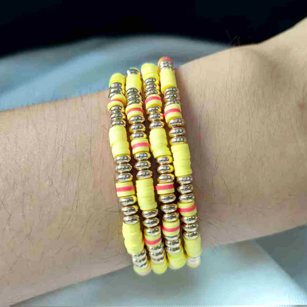 Tejesa Seed Beads Colorful 6mm Beaded  Bracelets Sets for girls/Women