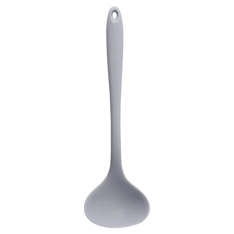 Hemasa Long Handle Silicone Soup Spoon Large Ramen Noodles Tablespoons Hot Pot Porridge Ladle Scoop Kawaii Japanese Kitchen Utensils