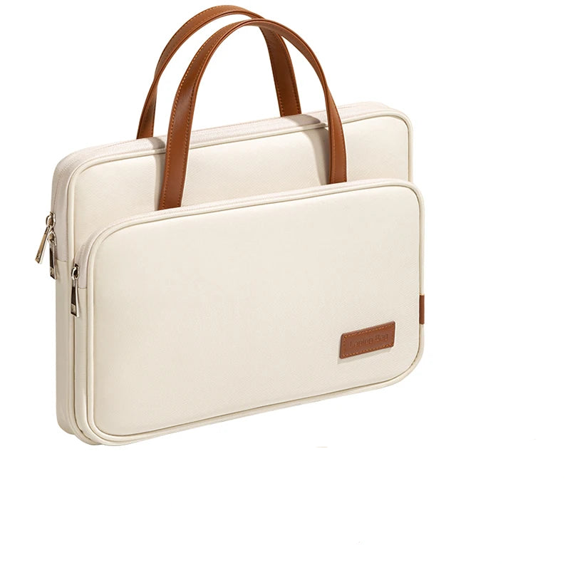 Tejesa Laptop Bag Women Slim Briefcase Notebook Carring Case for MacBook Air 13 Pro 14 M4 Huawei Matebook Lenovo Acer Xiaomi 15.6 inch