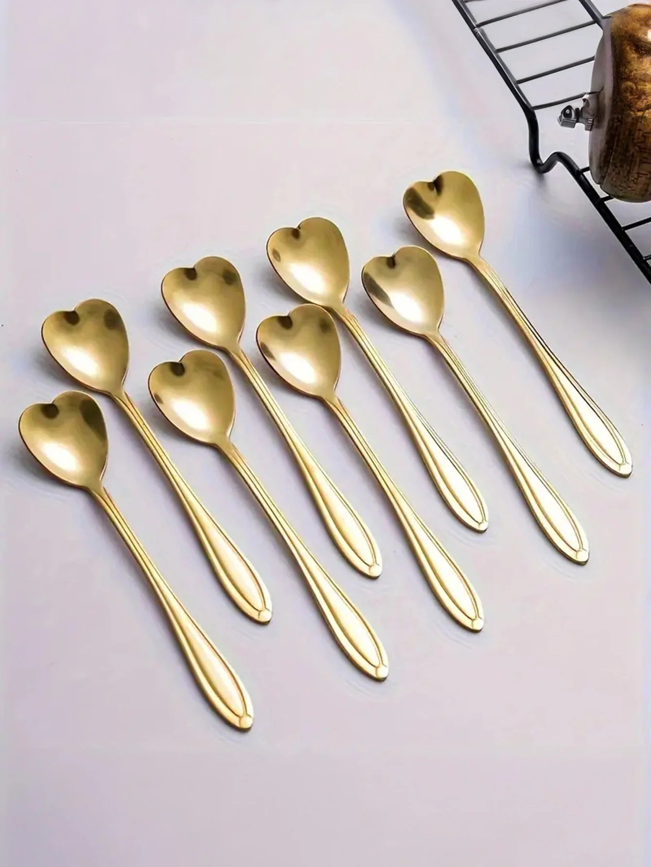 Hemasa 12  Pcs Coffee spoon / dessert spoon/ delicate cup, small spoon, seasoning, milk stirring stick, stainless steel mixing spoon