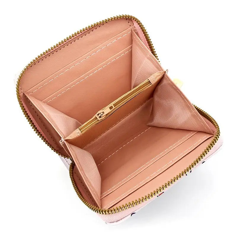 Women's wallet Cartoon zipper wallet coin purse Kawaii Girl Card Bag Fashion Anime Female Mini Wallet Short Clutch