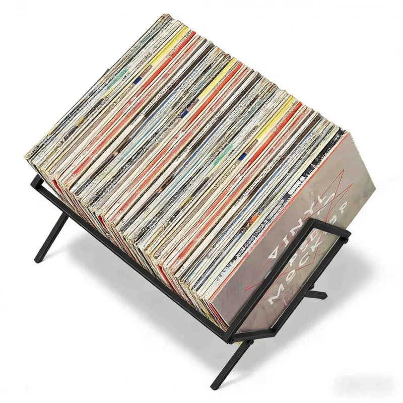Tejesa  Household CDMulti-layer Large Capacity Storage Rack  80L  Vinyl Record Player Accessories /Album Organizer /Bedroom Living Room   CD Shelf