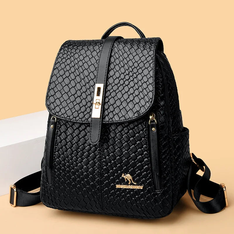 Tejesa Women's Soft Leather Large Capacity Simple Fashion Ladies Casual Bag