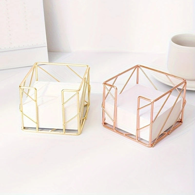 Tejesas Sticky Note & Memo Box Holder, Post Note Dispenser, Desk Organizer Storage Box for Home School Office