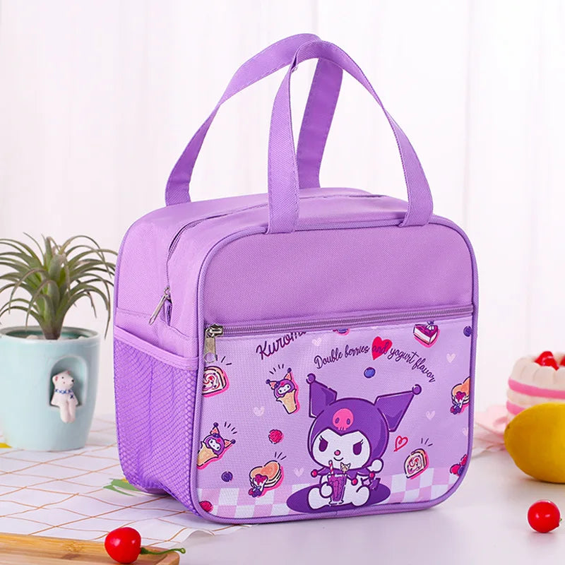 Hemasa Insulated Bag for Kids Cute Cartoon My Melody Kuromi Lunch Box Bag