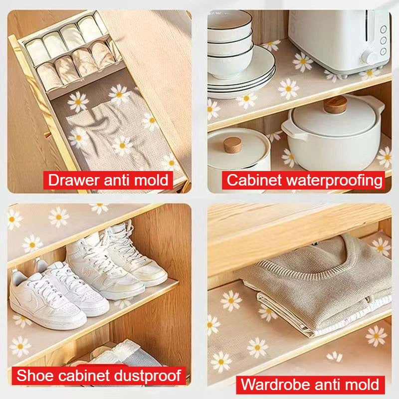 Tejesa 3.0 meter High-Quality Non-Slip Mat, Suitable for Kitchen Cabinets,Modern Pattern Waterproof EVA Divider,Cuttable Durable