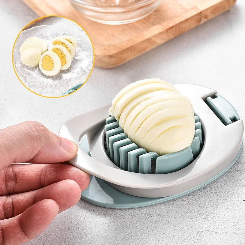 Hemasa  2Pcs Stainless Steel Wire Egg Slicer,Egg Slicer For Hard Boiled Eggs, Aluminium Egg Cutter , Fruit Garnish Slicer