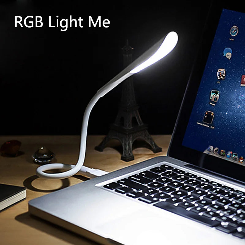 Hemasa Mini Portable Laptops USB LED Light Touch Sensor Dimmable Table Desk Lamp for Power Bank Camping PC Laptops Book Night Lighting