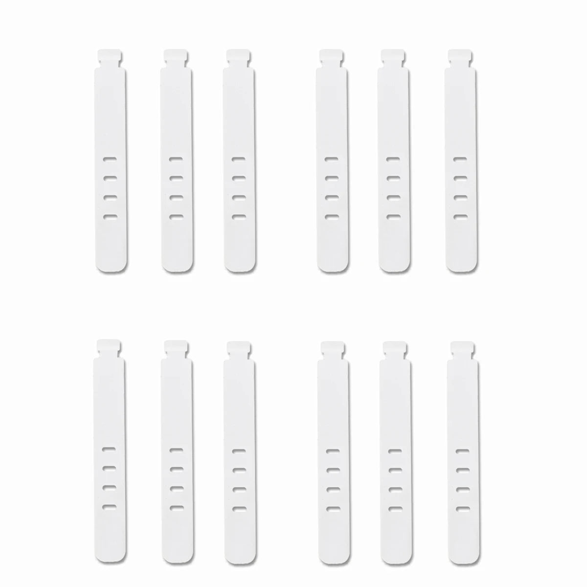 Tejesa 20/12 PCS Cable Ties Cord Organizer Management Silicone Wire Holder Straps Zip Clips Reusable Tie Wraps Keeper winder Rubber
