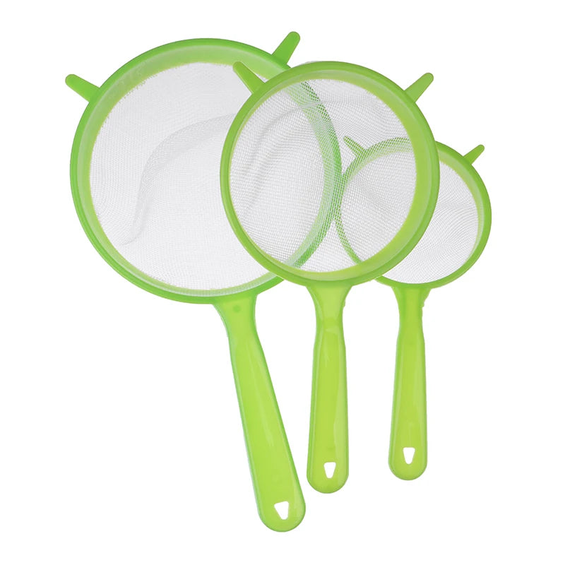 Hemasa 3 Pcs/Set Plastic Fine Mesh Juice Tea Scoop Strainer Colander