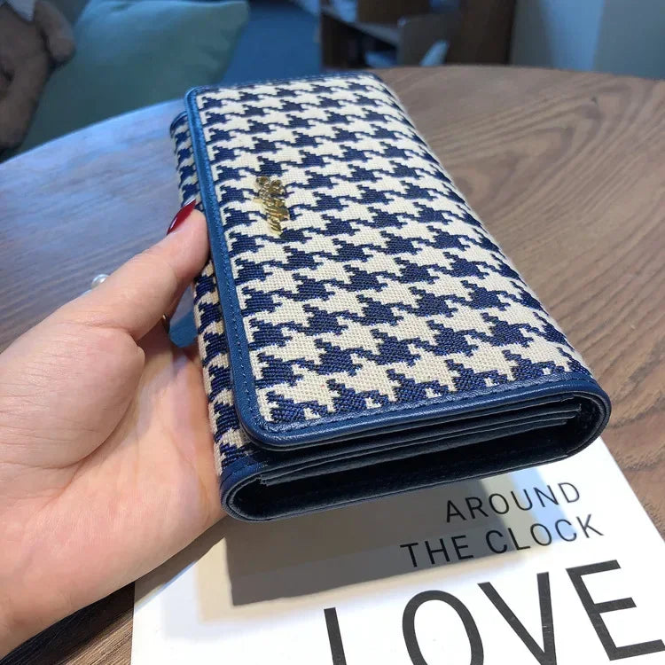 Hemasa Women's Long Leather  Wallet Large-capacity Phone Handbag Card Holder