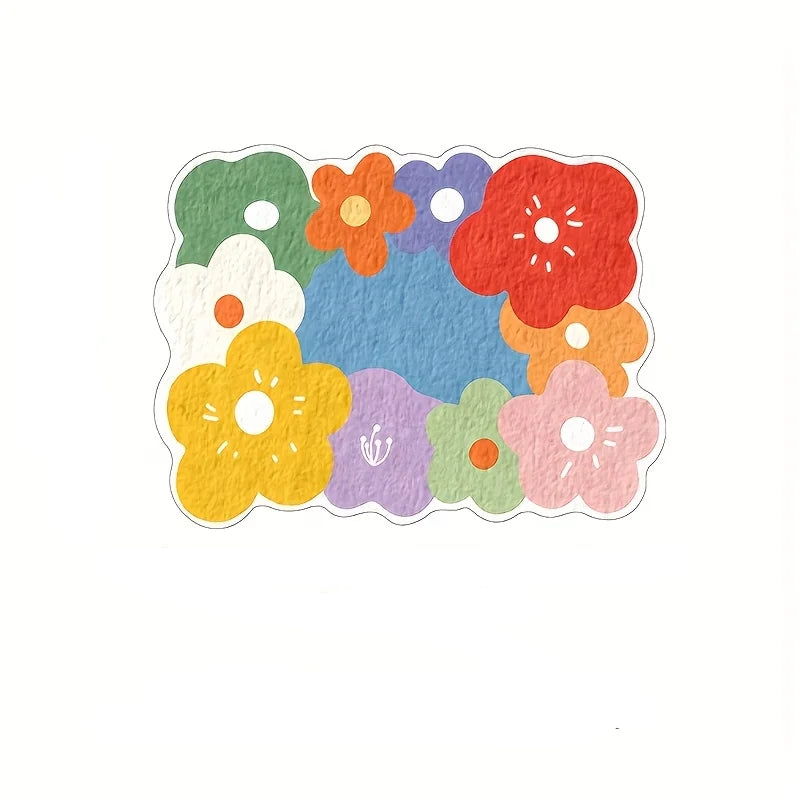 Tejesa Colorful Flower Carpet Doormat /Welcome Mat /Large Area Rug Living Room Carpet Sofa Carpet Soft Rug For Bedroom Warm Home D