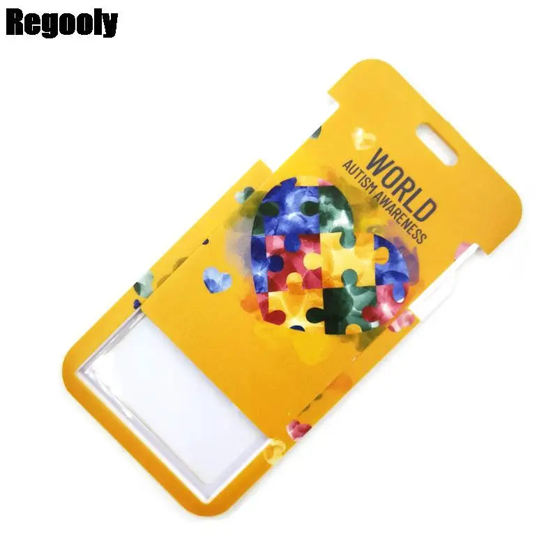 Autism Pattern Anime Lanyard Badge Holder ID Card Lanyards Mobile Phone Rope Key Lanyard Neck Straps Keychain Key Ring