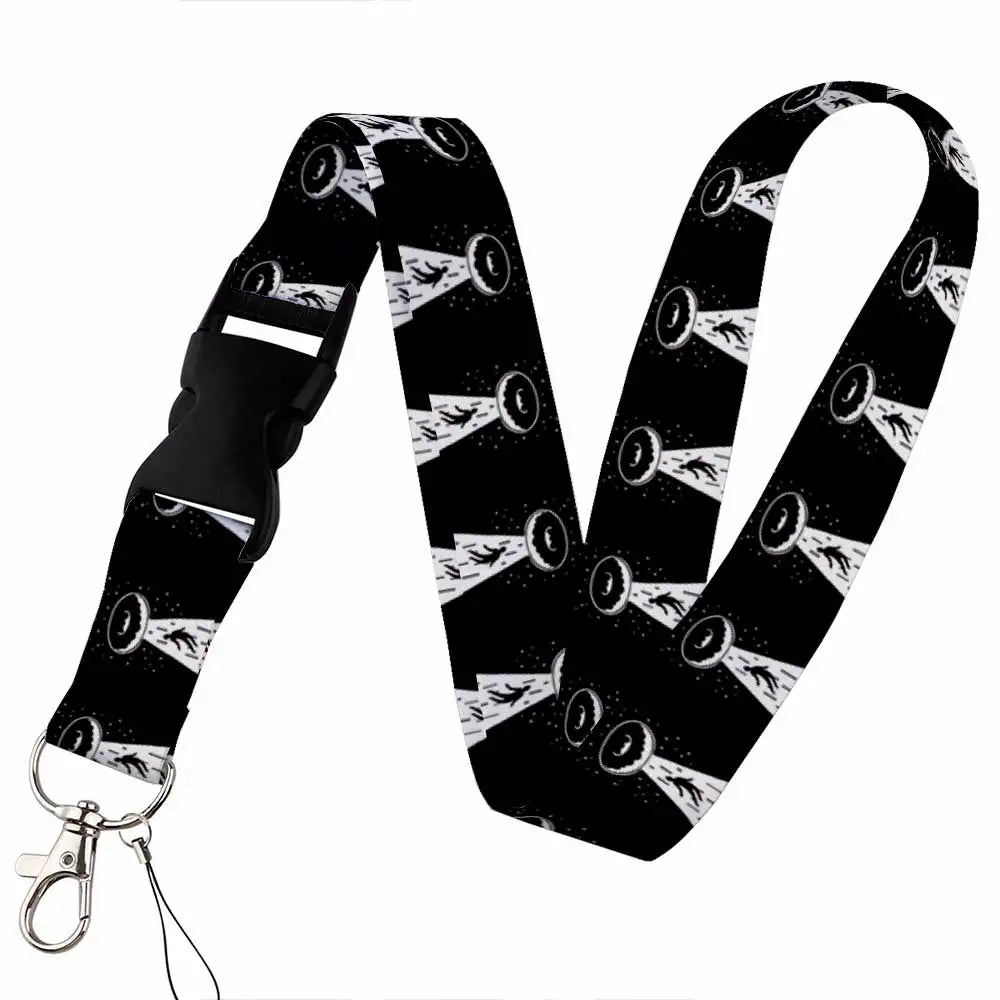 Tejesa Starlit sky Lanyard Keys Chain Badge Holder ID Credit Card Pass Hang Rope Lariat Mobile Phone Charm