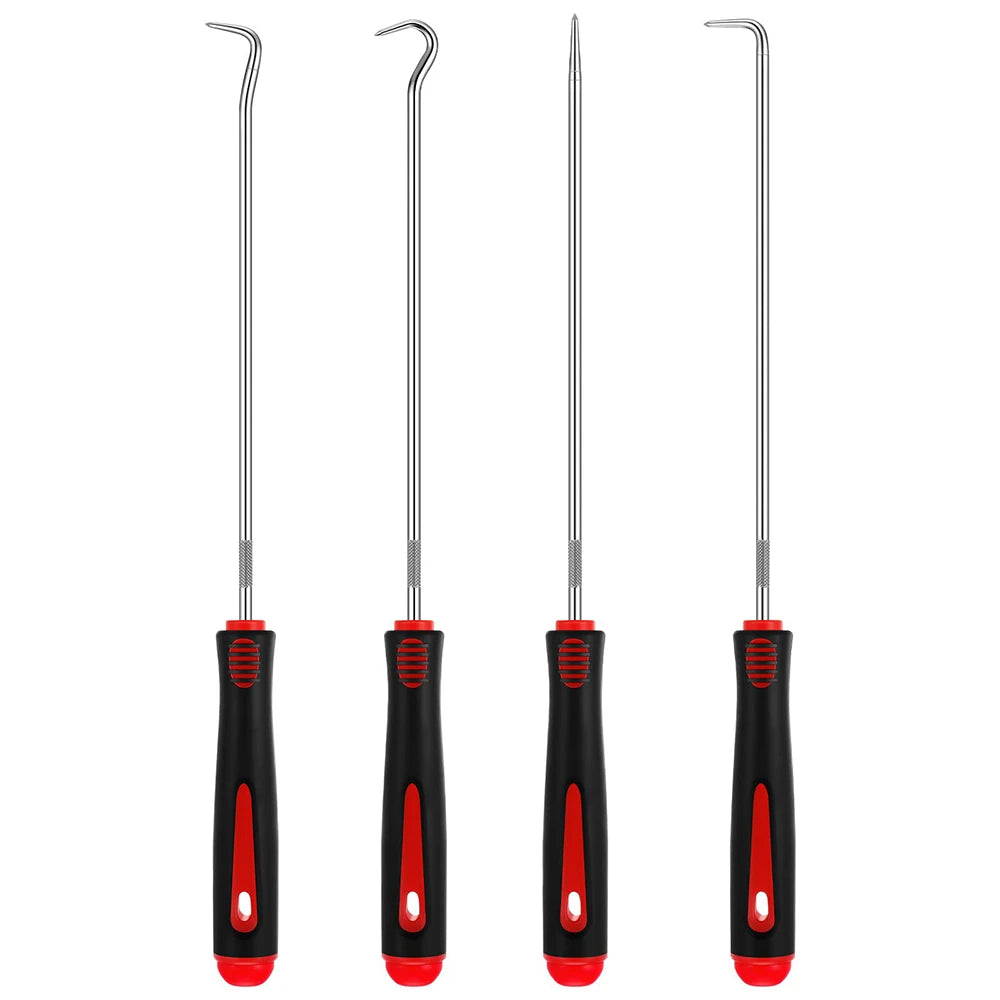 Tejesa 4 in 1 Car Auto Vehicle Oil Seal Screwdrivers Set O-Ring Seal Gasket Puller Remover Pick Hooks Tools Sealing Repair Tools