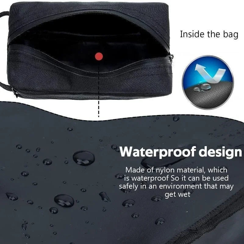 Portable Travel Portable Double-layer Waterproof Wash Bag Makeup Bag Makeup Brush Storage Bag Large Capacity Beauty Storage Bags