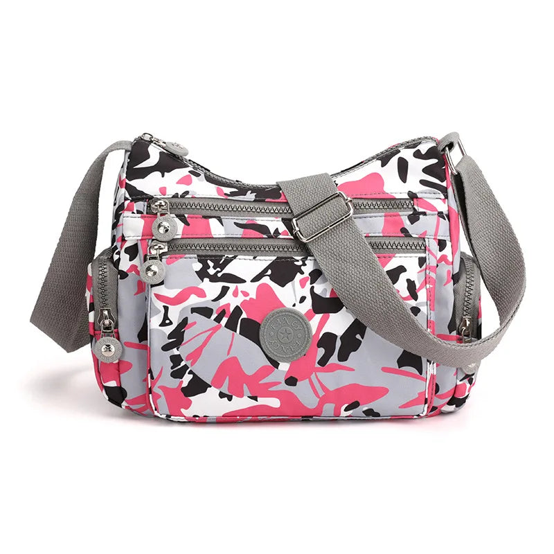 Printing Shoulder Bags for Women Waterproof Crossbody Casual Multifunction Shopping Handbag Large Capacity Messenger Bag Female