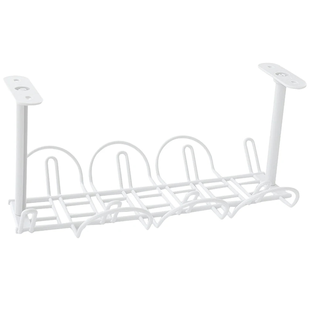 Under Desk Cable Management Tray, Wire Under Table Wire Organizer For Office Home Cable Management Wire Plug Board Storage Rack