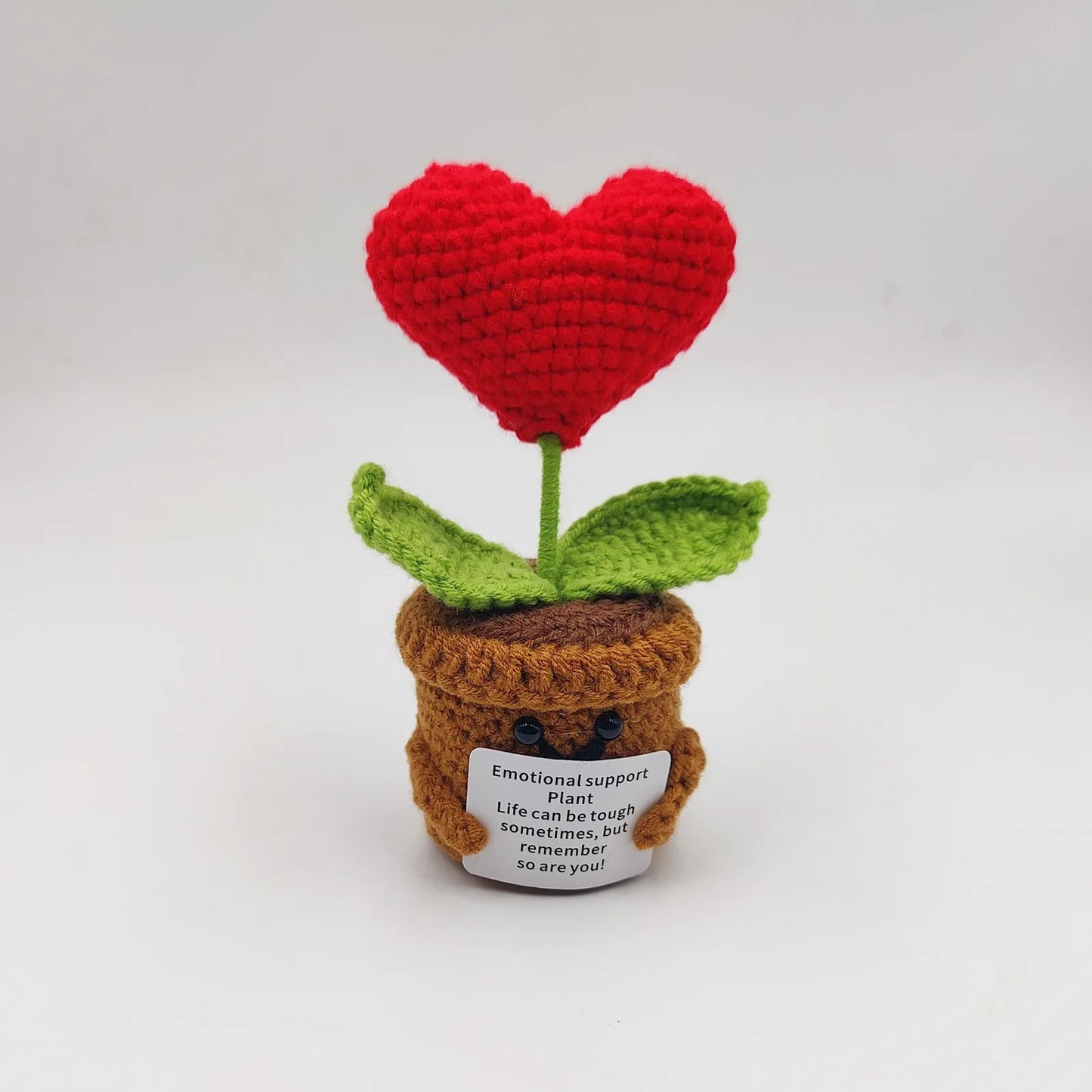 Hemasa Crochet Sunflowers Pot Creative Knitted Flowers Artificial Flower Hand Woven Finished Plant Car Desktop Decor Gift