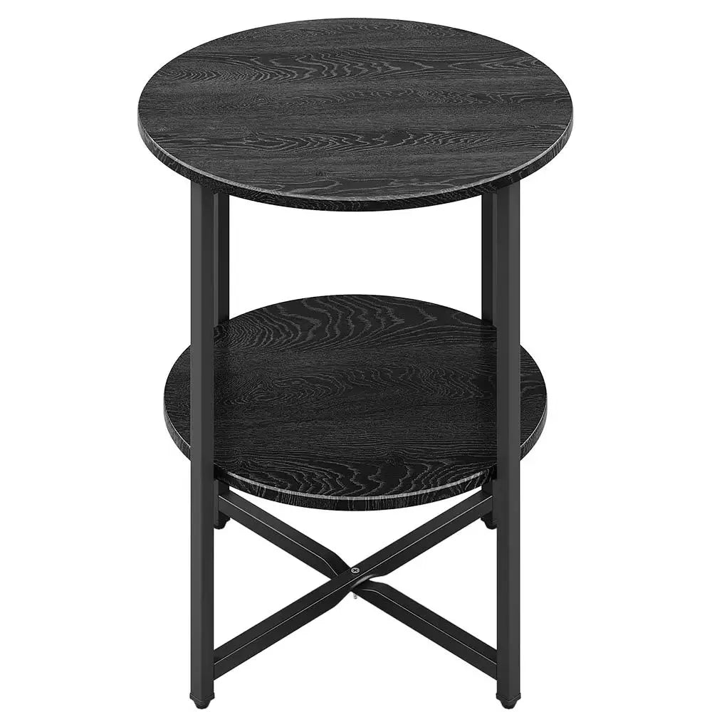 Small Round Coffee Table with 2 Tier