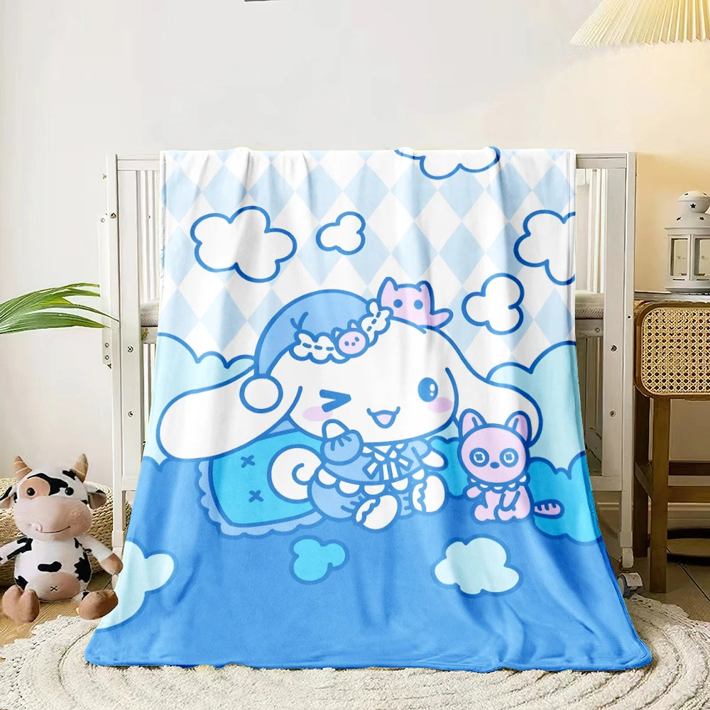 Hemasa Lightweight Flannel Throw for Bed, Travel, Camping, Livingroom, Office, Couch,Chair