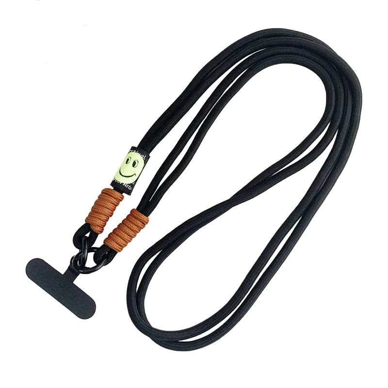 Tejesa 120cm Double Rope Mobile Phone Lanyard /Crossbody Phone Straps Neck Clip Cord Rope Twisted Backable Outdoor Anti-loss Phone Chain