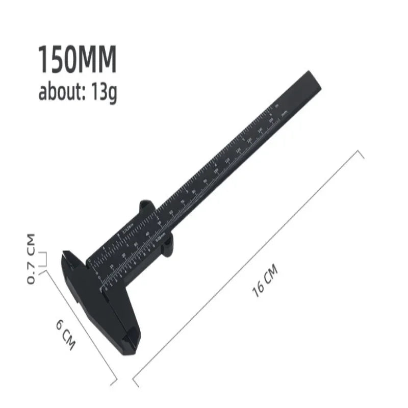 Hemasa 2Pcs Vernier Caliper/Plastic Caliper/Plastic Vernier Caliper, Student Caliper,Experimental Measurement Tool