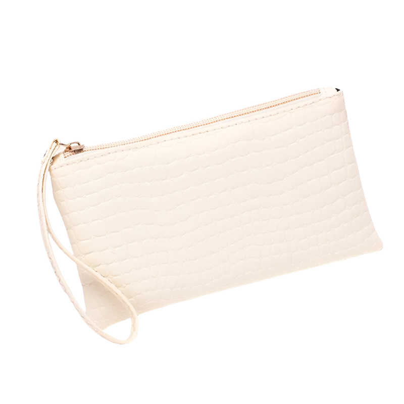Hemasa Crocodile Pattern  Wallet Litchi Grain Coin Purse Female Bag Wrist Bags Zipper Phone Pocket Credit Card Holder