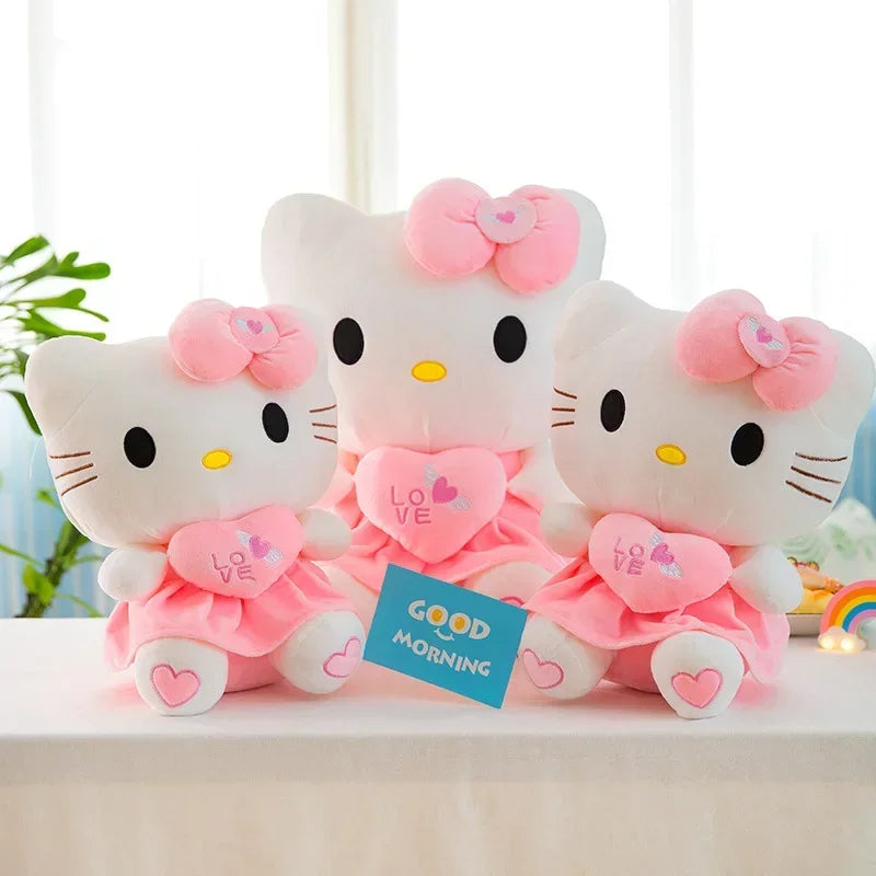 Hemasa 25-55cm Cute Hello Kitty Plush Stuffed Toys  / Doll Soft Stuffed Pillow Toy For Children Birthday Xmas Gifts