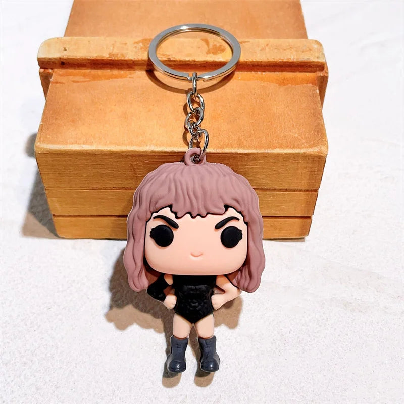 Cartoon Singer Karol G Keychain Heart Bad Rabbit Silicone Pendant Keyring Car Backpack Key Holder Kawaii Jewelry Gifts