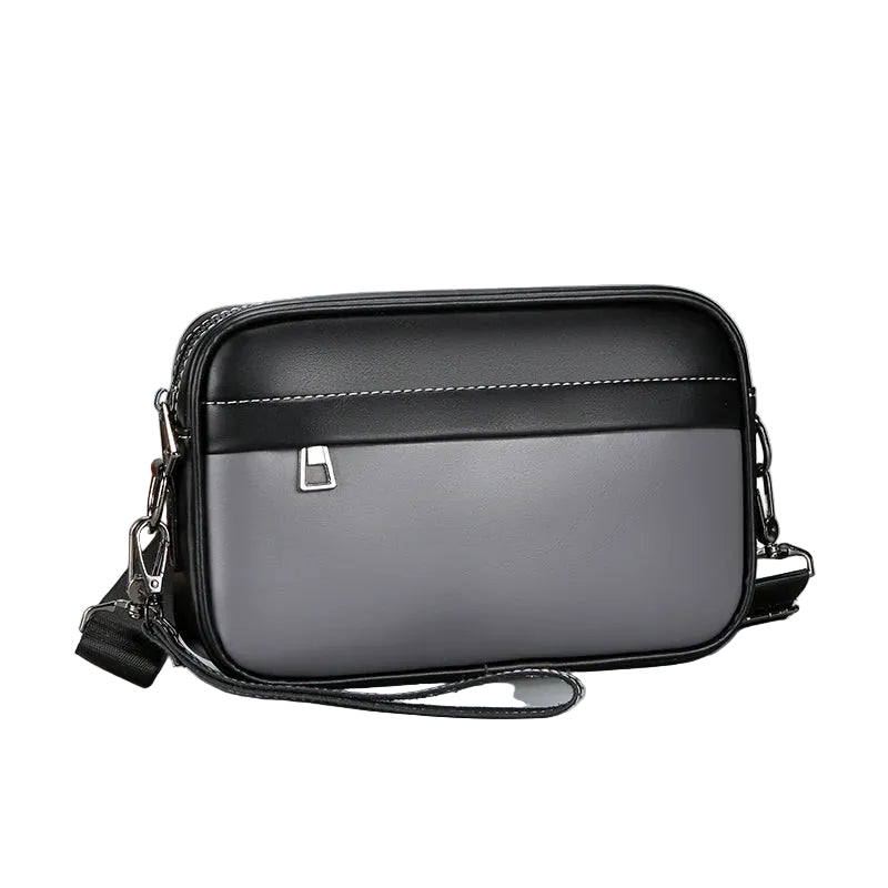 Tejesa H Soft PU Leather Men Shoulder Bag Male Day Clutch Phone Bag Shopping Bag