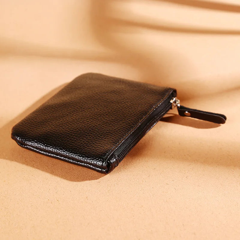 Pu Leather Coin Purse Money Change Key Earbuds Credit Card Holder for Kids Girl Women Men Small Mini Short Coin Wallet Bags