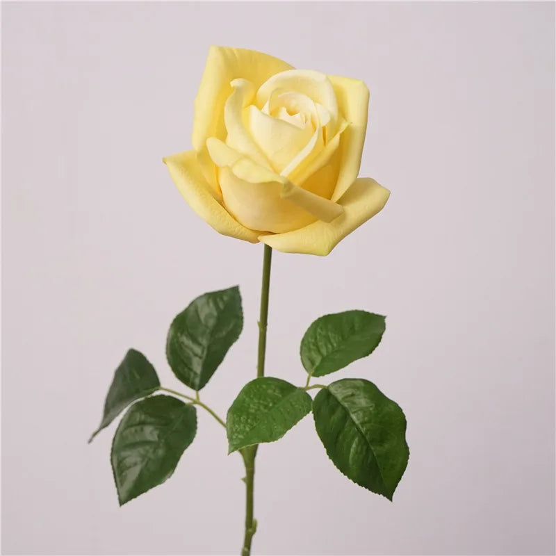 10Pcs Artificial Moisturizing Rose Real Touch Flowers Wedding Bridal Bouquet Fake Roses Home Living Room Decoration Party Floral