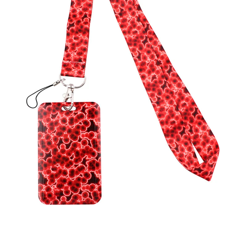 Dentist Doctor Nurse Cartoon Credential Neck Strap Lanyards Keychain ID Card Pass Hang Rope Lariat Key Chain Ring Badge Holder