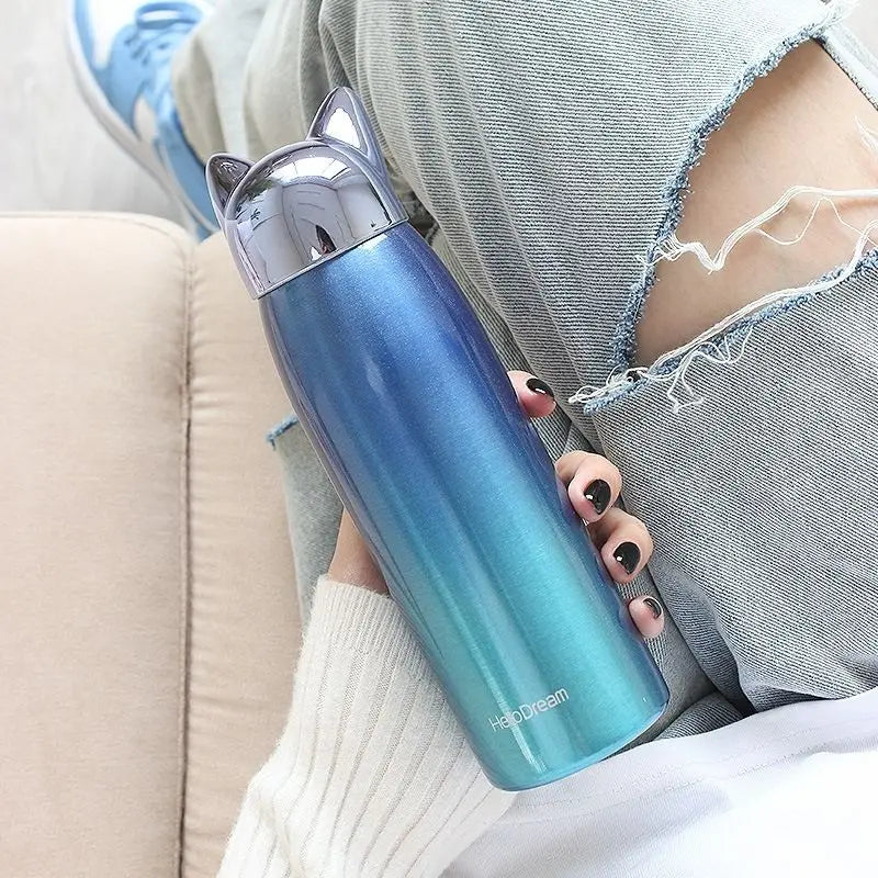 Hemasa 300ml  Steel Water Bottle /Small Coffee Thermos Cup With Lid