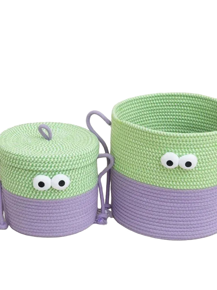 Tejesa Cartoon Monster Sna Basket Living Room Office Desktop M Organizer Toy Storage Basket Cotton Material Fly Use
