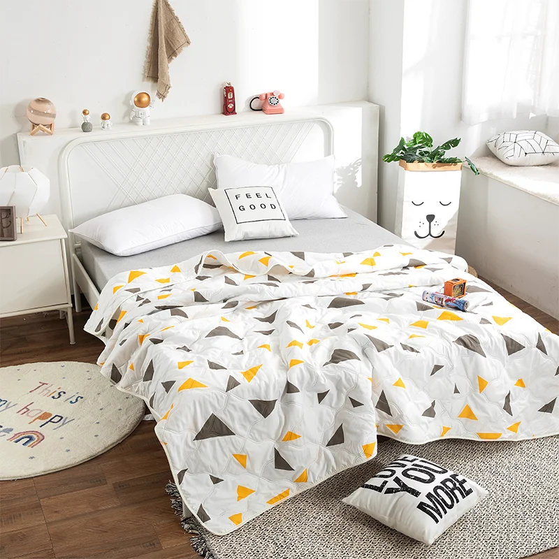 Hemasa  Silk  Thin Quilt Summer Blanket  Single/Queen/King