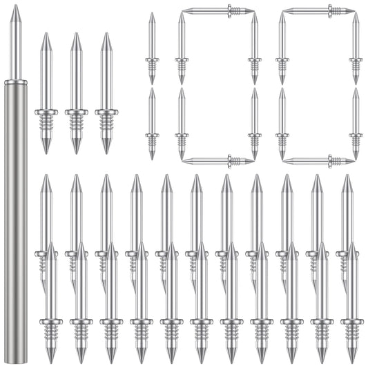 Tejesa 400/100Pcs Skirting Line Screws Double-Head Skirting Thread Seamless Nail Invisible Security Screws Wood Baseboard Screws Nails