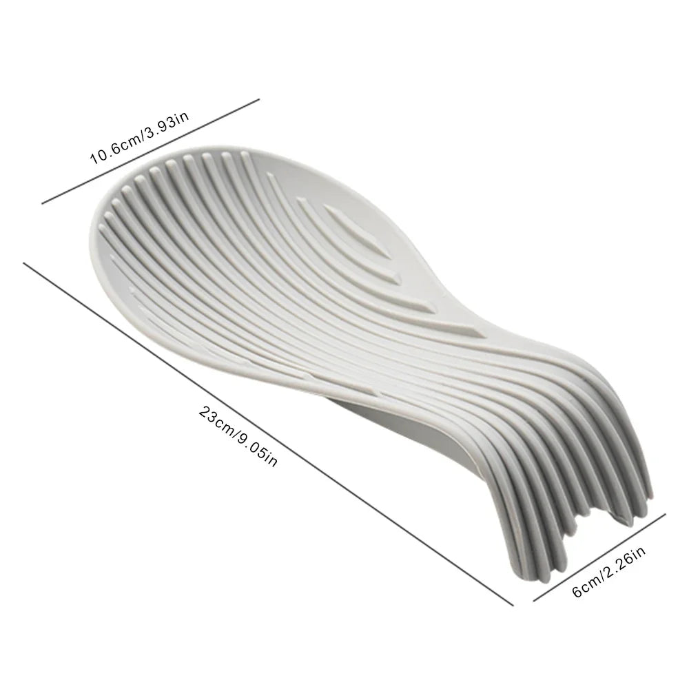 Hemasa Silicone Spoon Holder /Kitchen Spoon/ Rest Utensil Heat Resistant Storage Shelves Kitchen Cooking Tools Kitchen Accessories