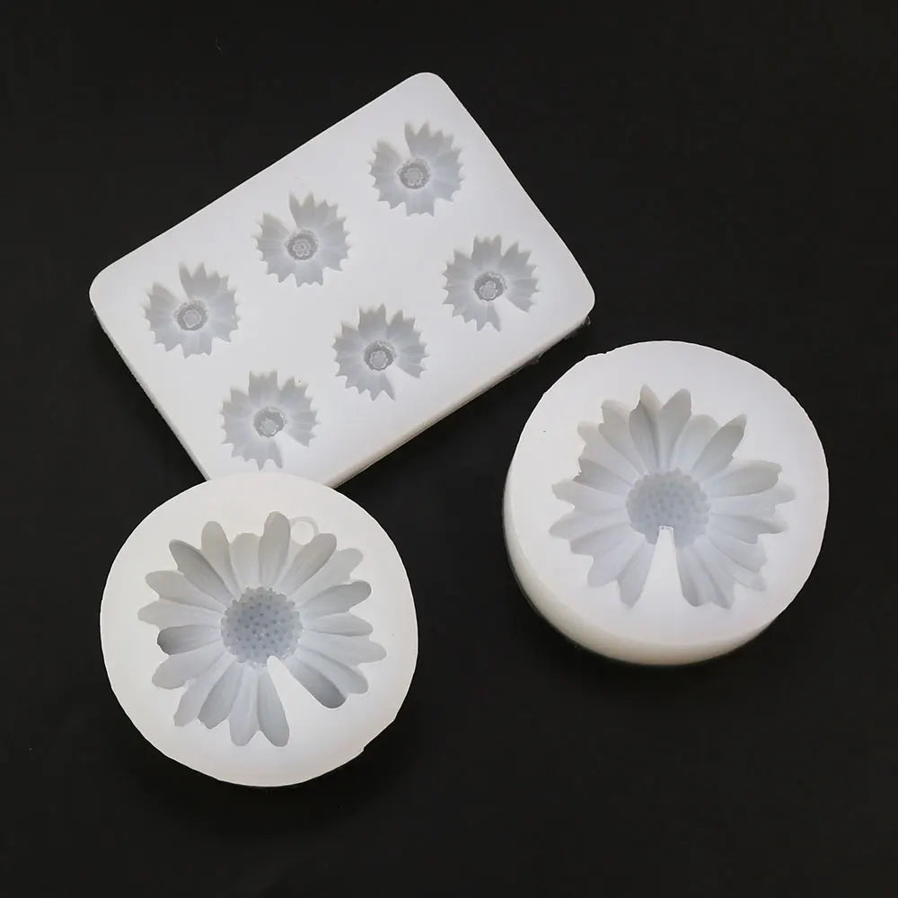 For fun Daisy Wild Chrysanthemum Flower Shape Silicone Mold Baking Mold DIY Fondant Cake Decorating Tools Resin Mould