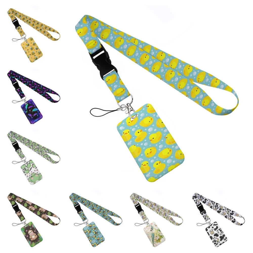 Tejesa Animal Collection The vertical card Holder Card Neck Strap Lanyards for Keys /Keychain Badge